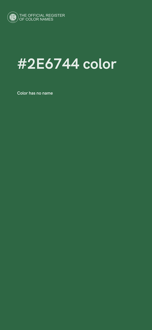 #2E6744 color image