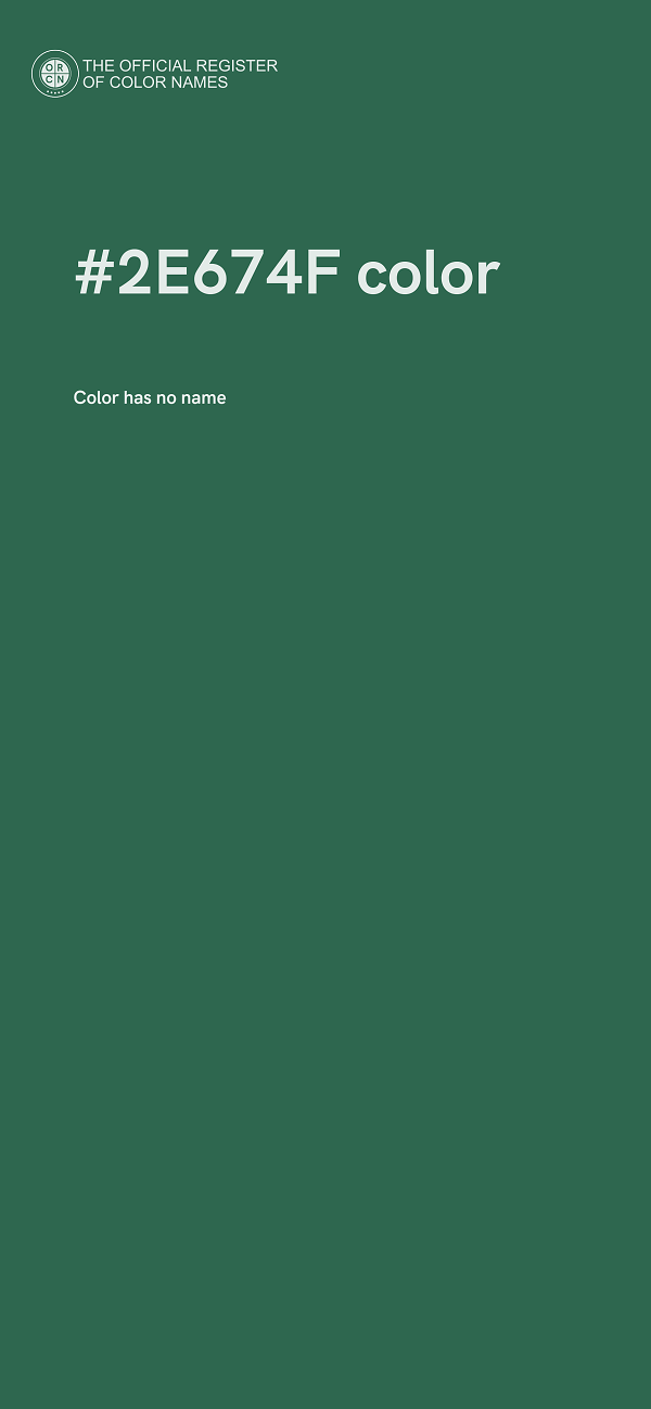 #2E674F color image