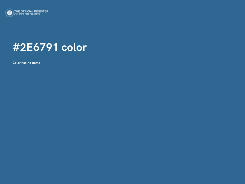 #2E6791 color image