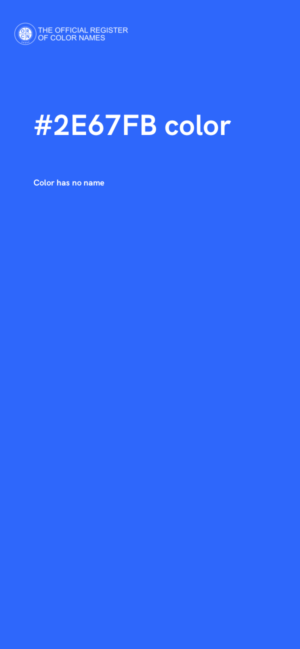 #2E67FB color image