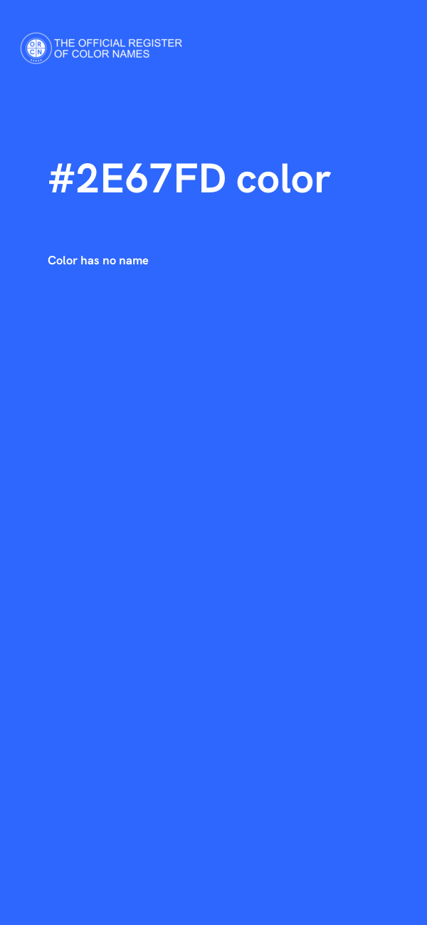 #2E67FD color image