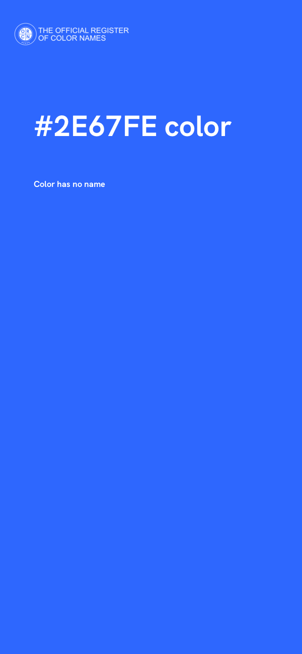 #2E67FE color image
