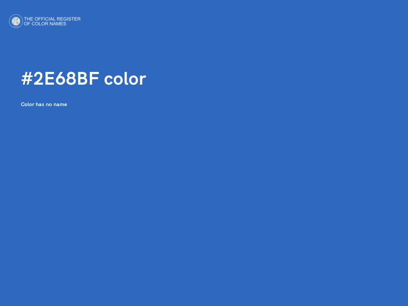 #2E68BF color image