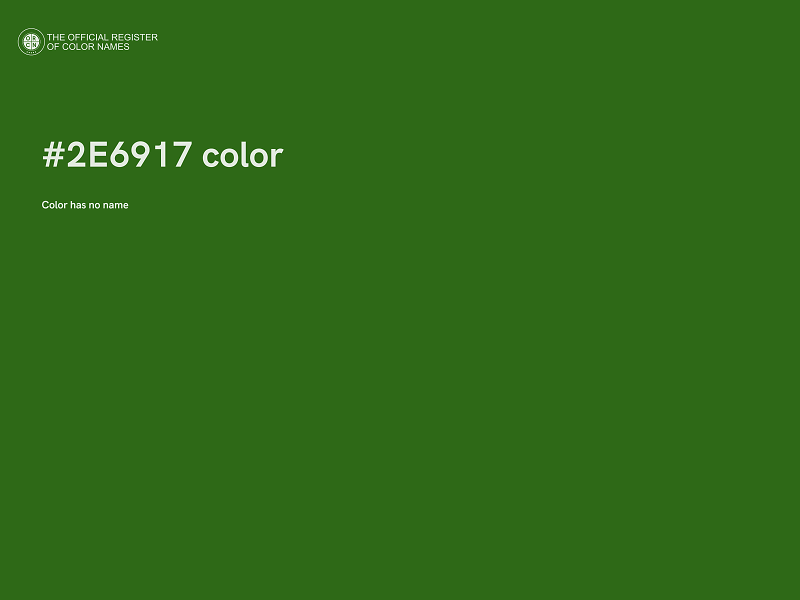 #2E6917 color image