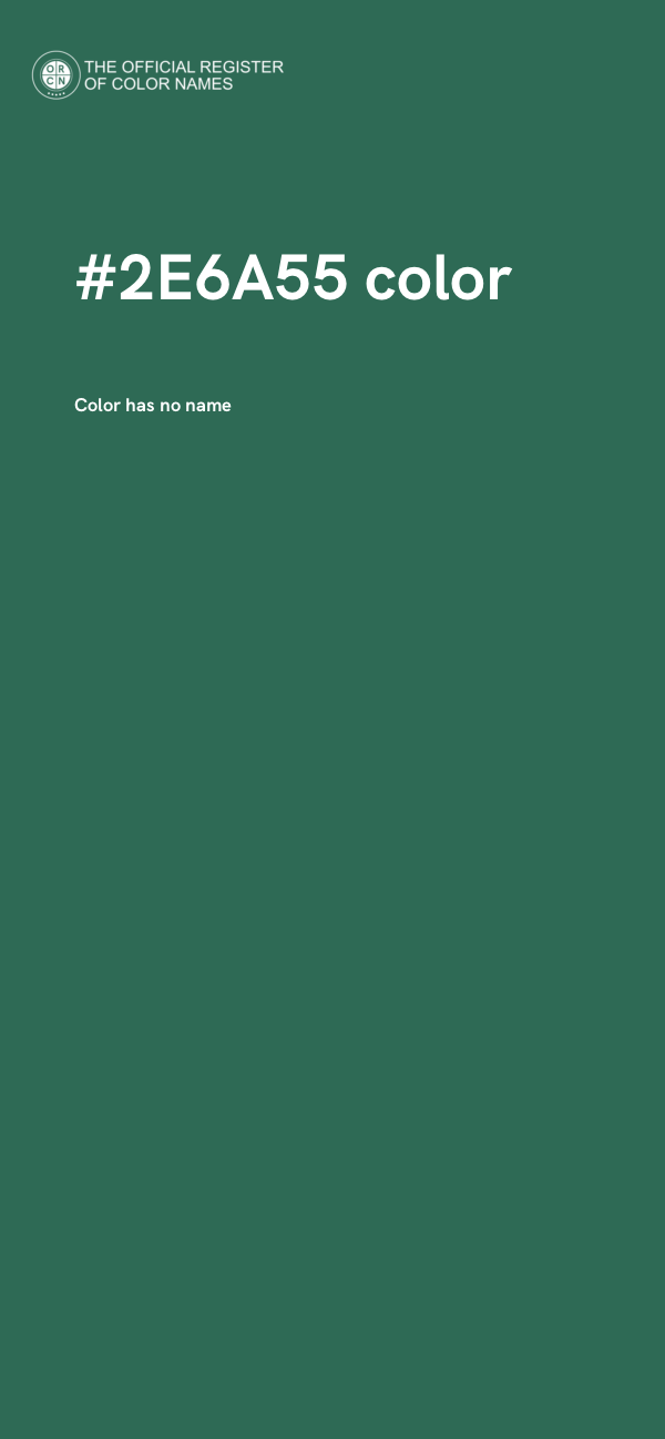 #2E6A55 color image