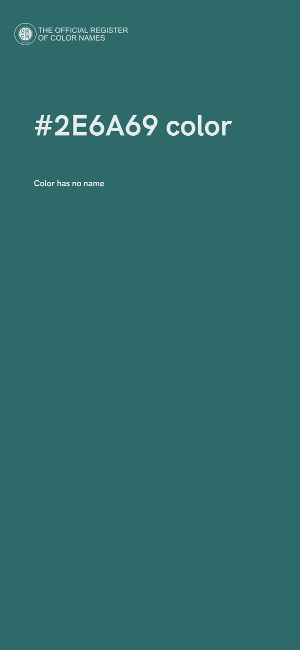 #2E6A69 color image