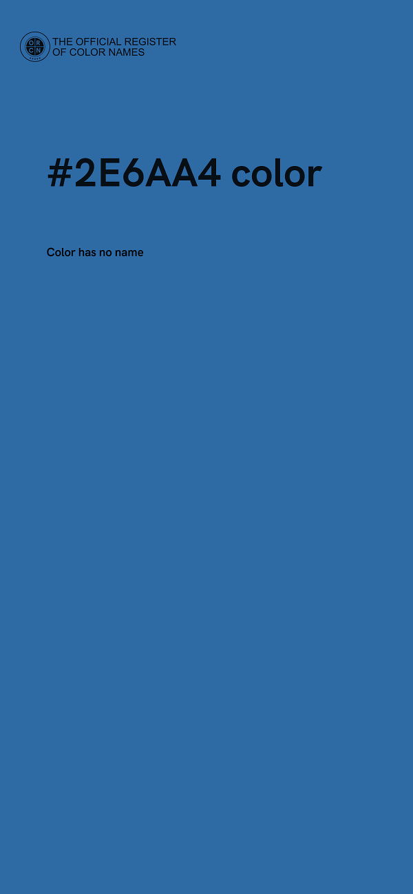 #2E6AA4 color image