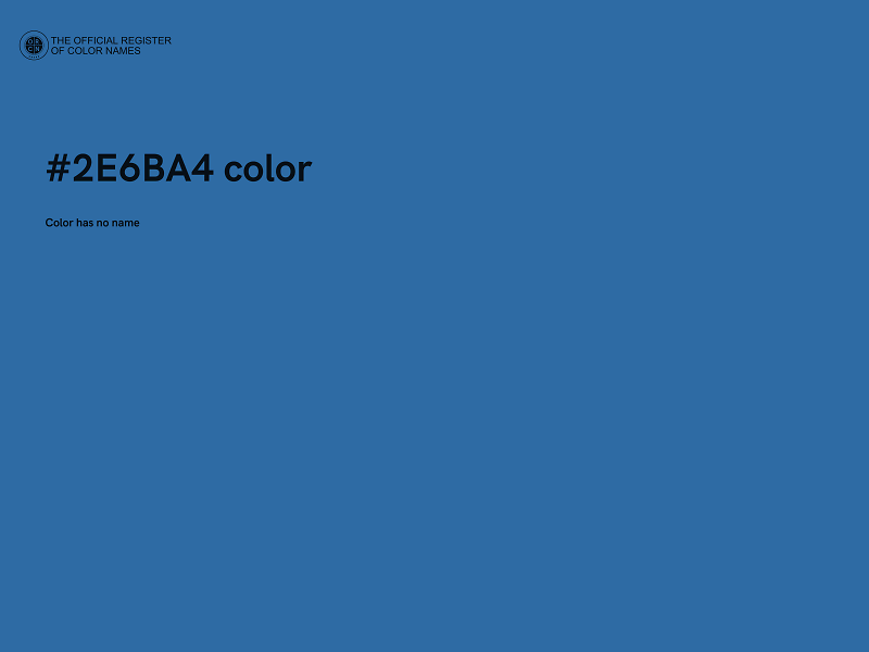 #2E6BA4 color image