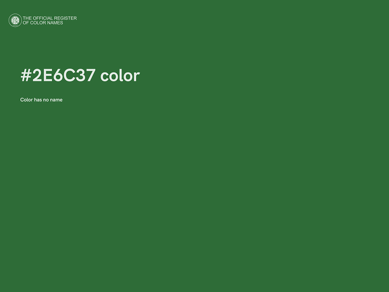 #2E6C37 color image