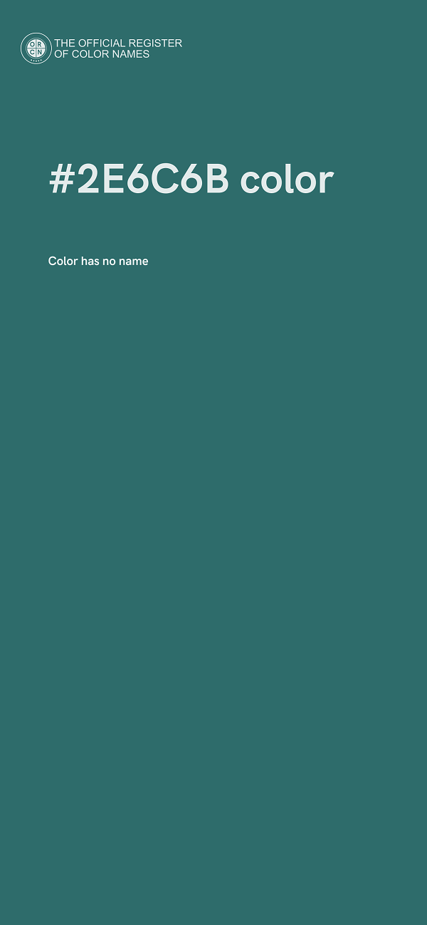 #2E6C6B color image