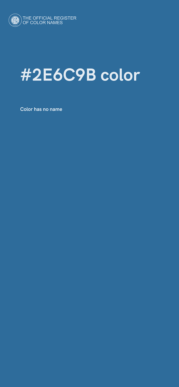 #2E6C9B color image
