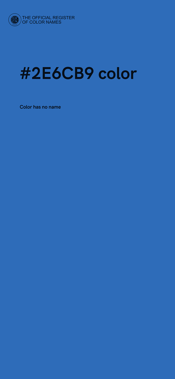 #2E6CB9 color image