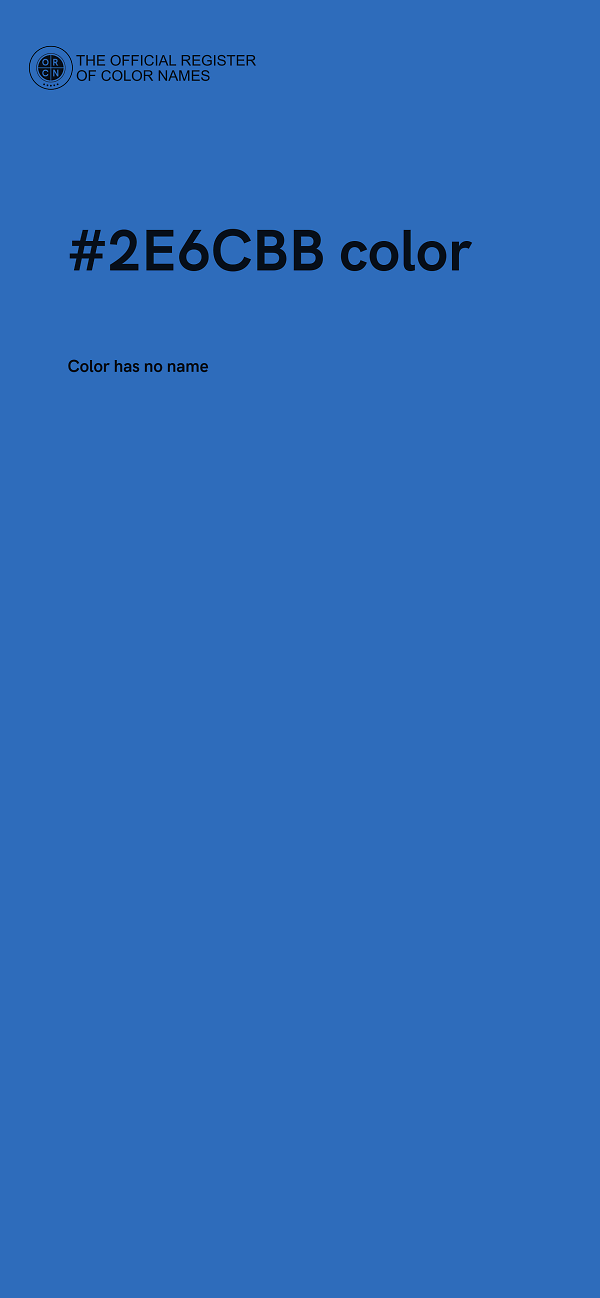 #2E6CBB color image