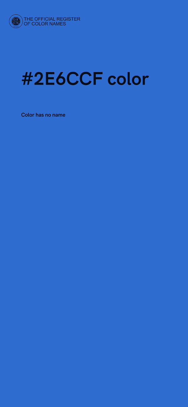 #2E6CCF color image