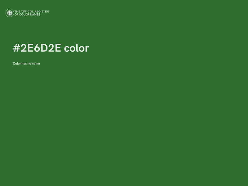 #2E6D2E color image