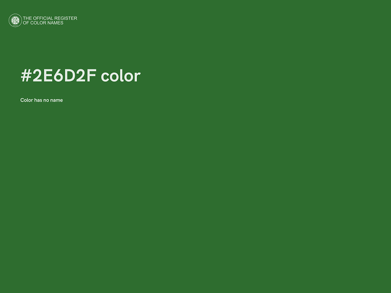 #2E6D2F color image