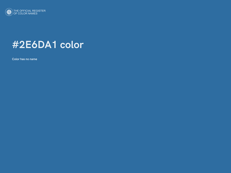 #2E6DA1 color image