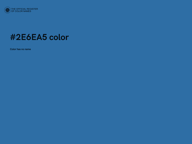 #2E6EA5 color image
