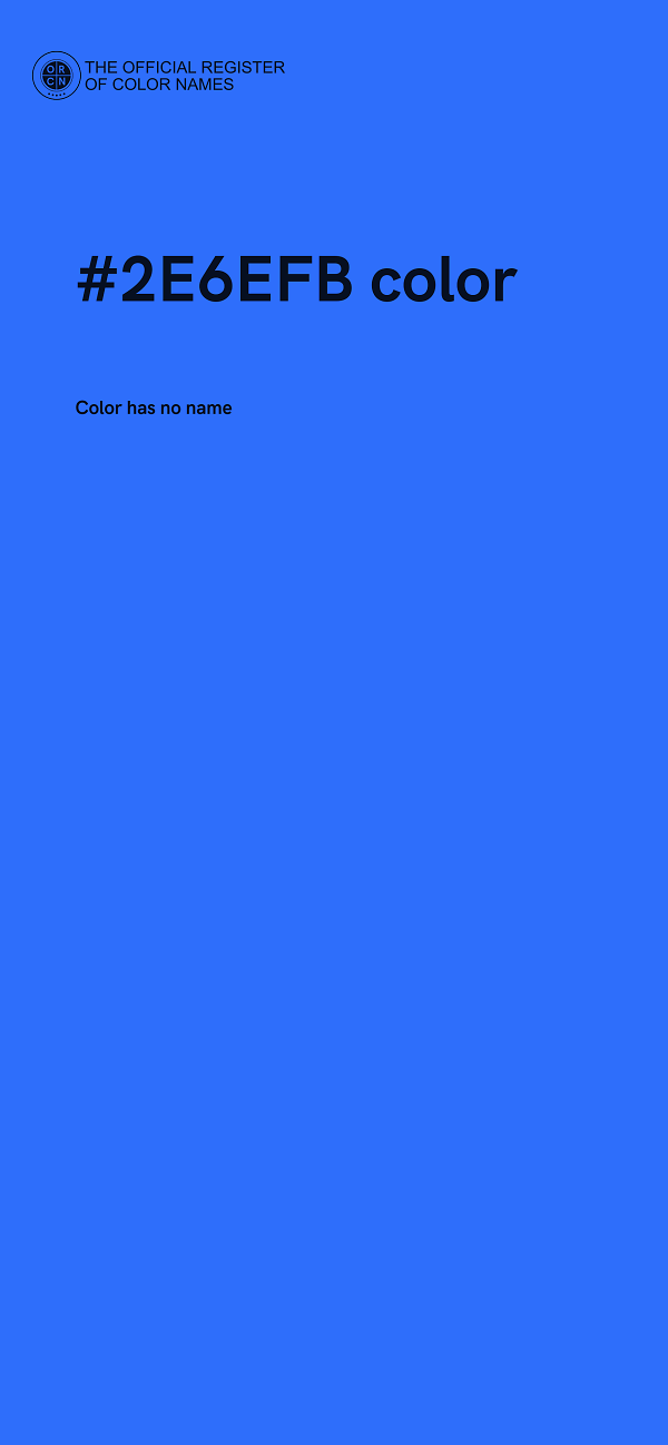 #2E6EFB color image