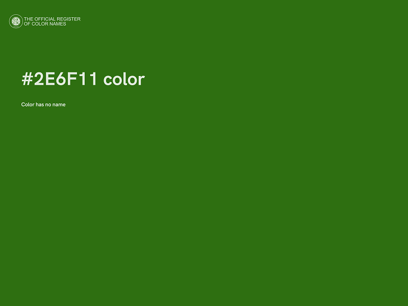 #2E6F11 color image