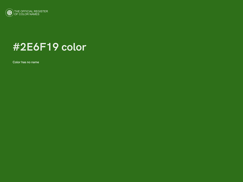 #2E6F19 color image