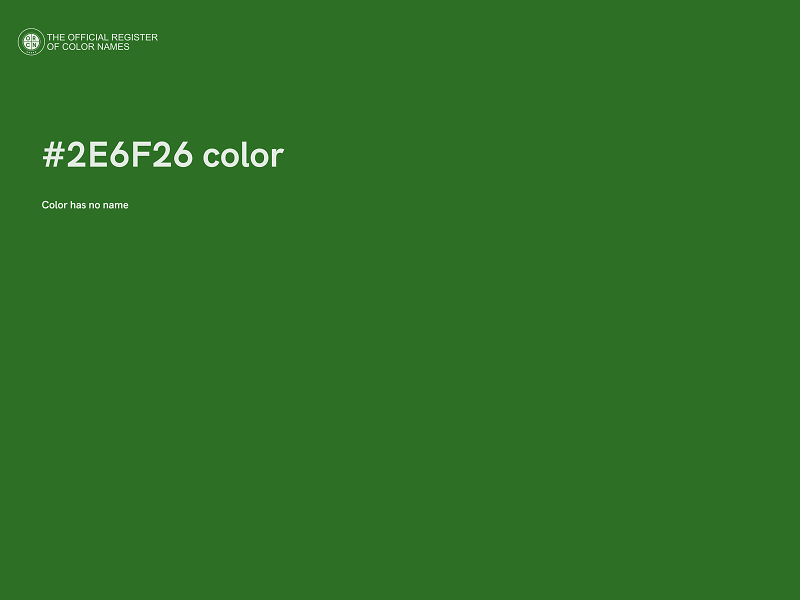 #2E6F26 color image