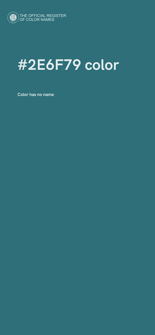 #2E6F79 color image