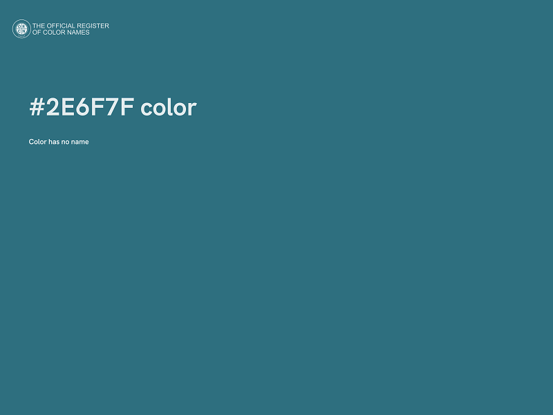 #2E6F7F color image