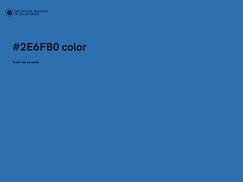 #2E6FB0 color image