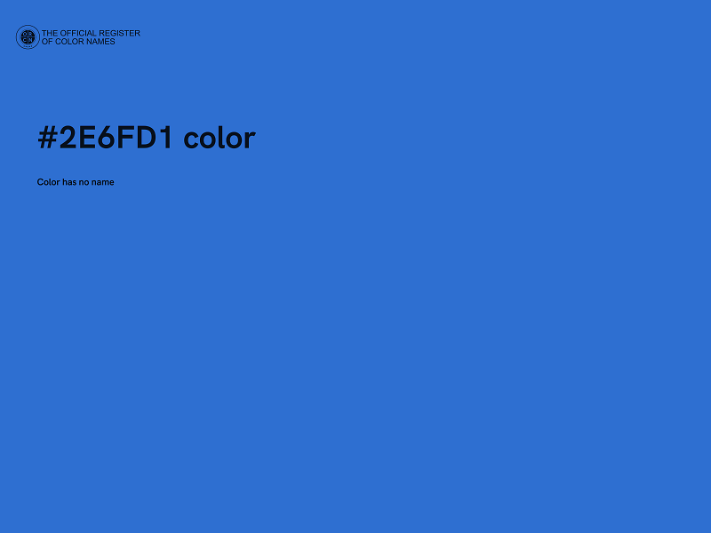 #2E6FD1 color image