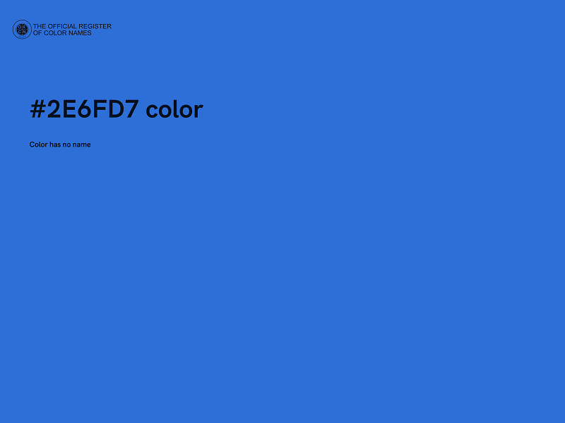 #2E6FD7 color image