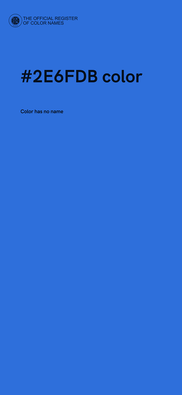 #2E6FDB color image