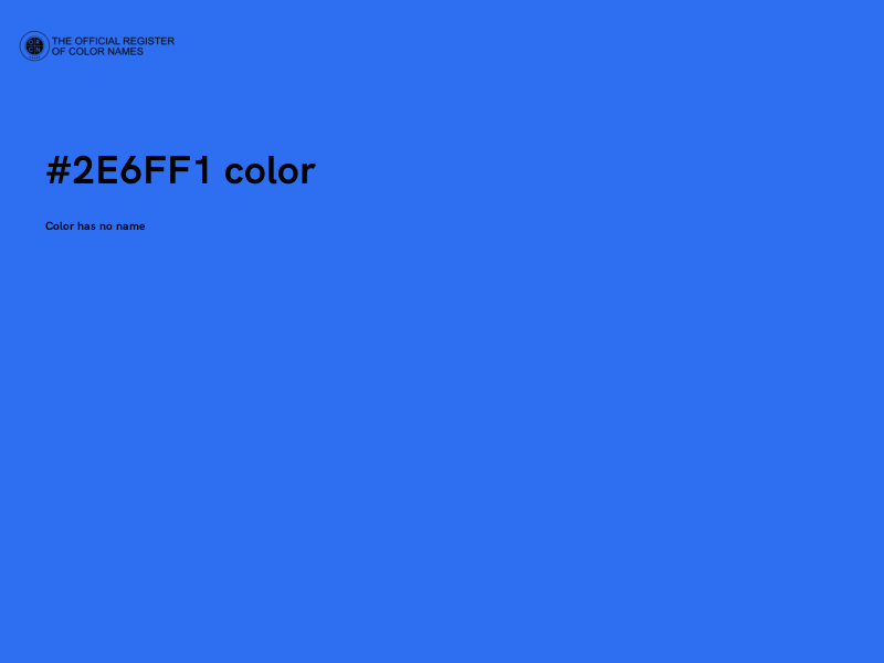 #2E6FF1 color image