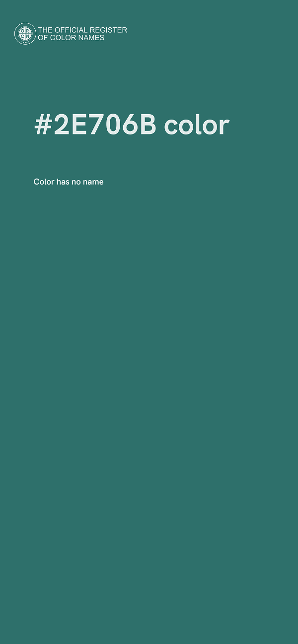 #2E706B color image
