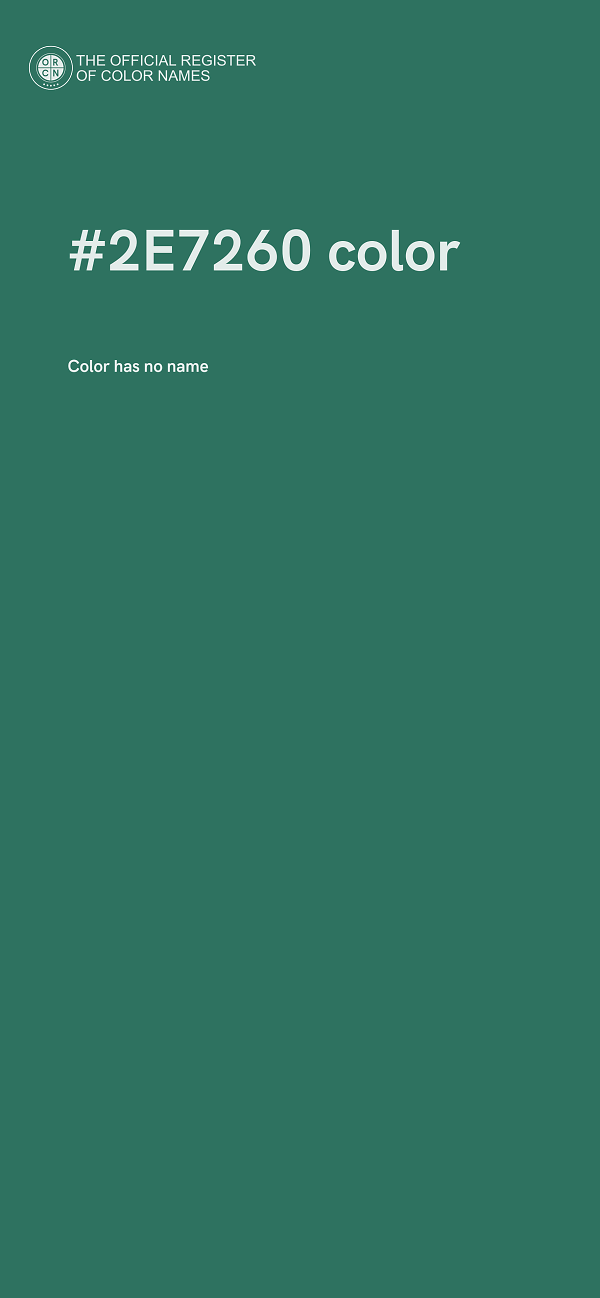 #2E7260 color image