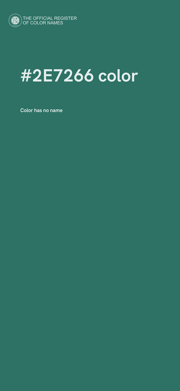 #2E7266 color image
