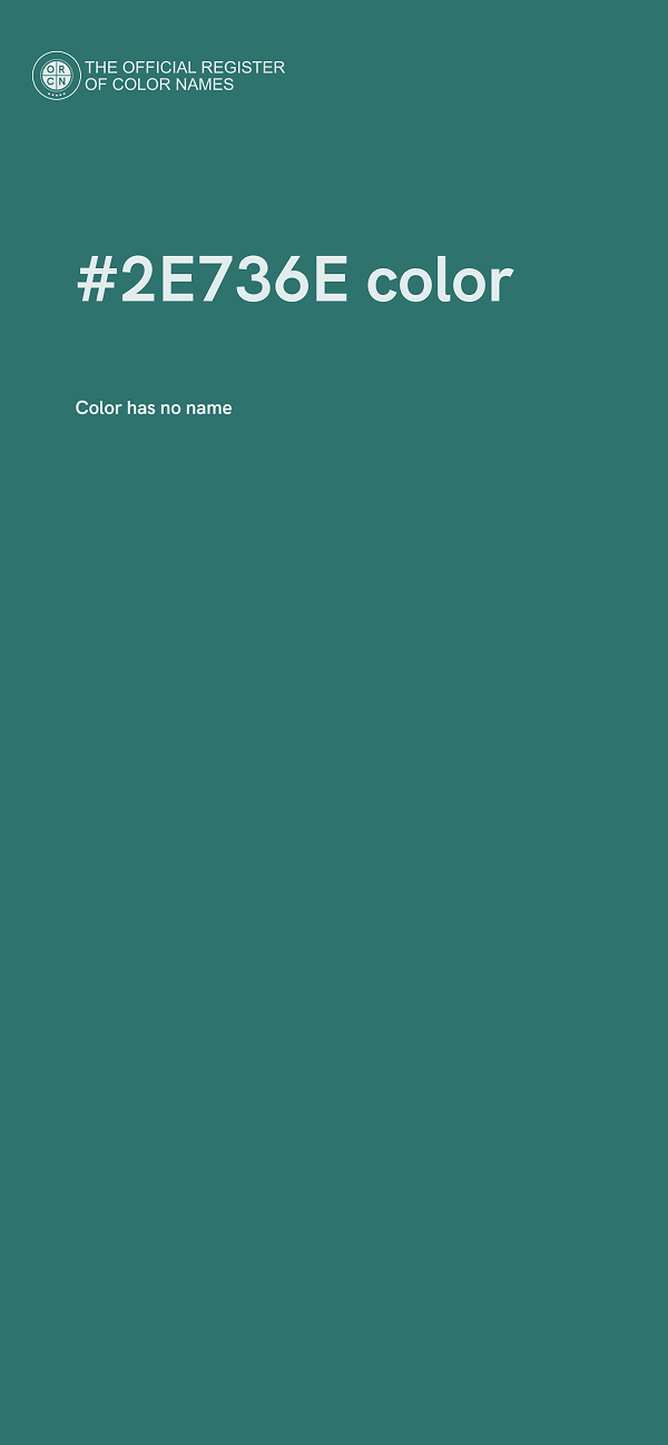 #2E736E color image