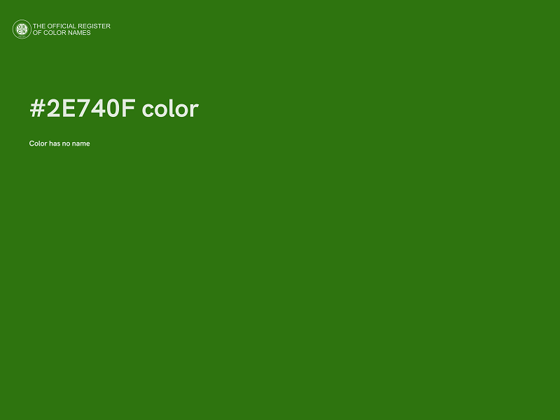 #2E740F color image