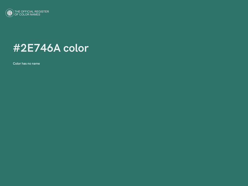 #2E746A color image