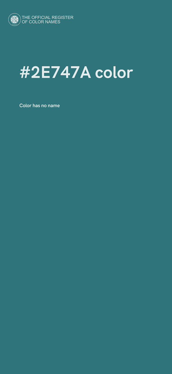 #2E747A color image
