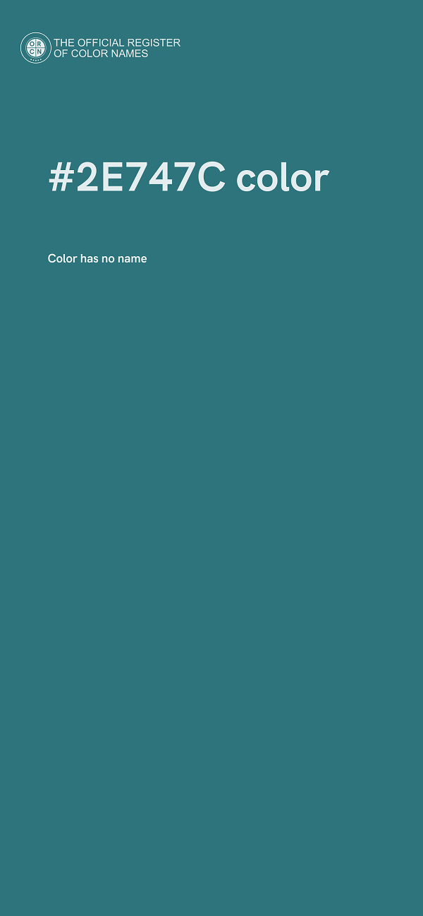 #2E747C color image