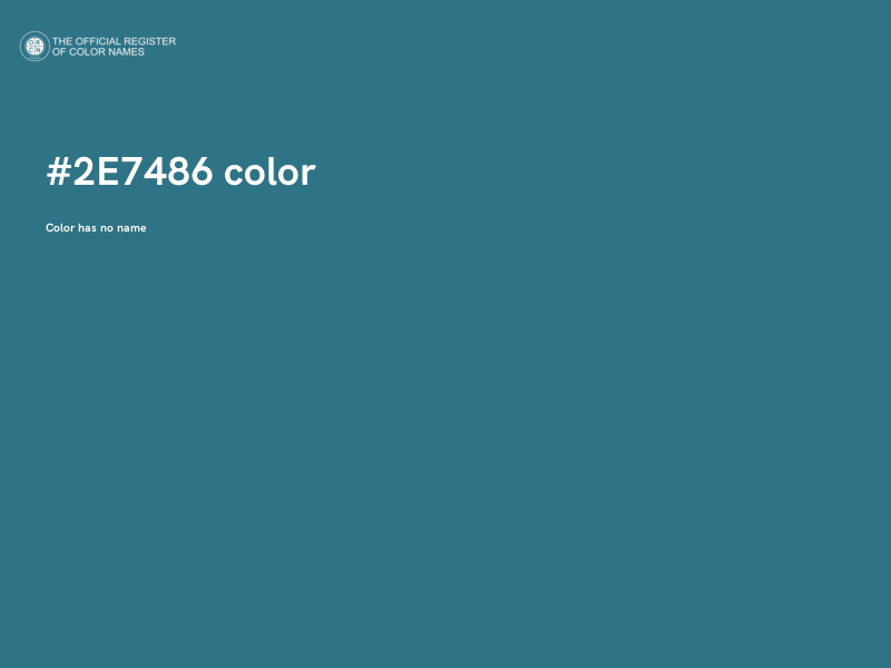 #2E7486 color image