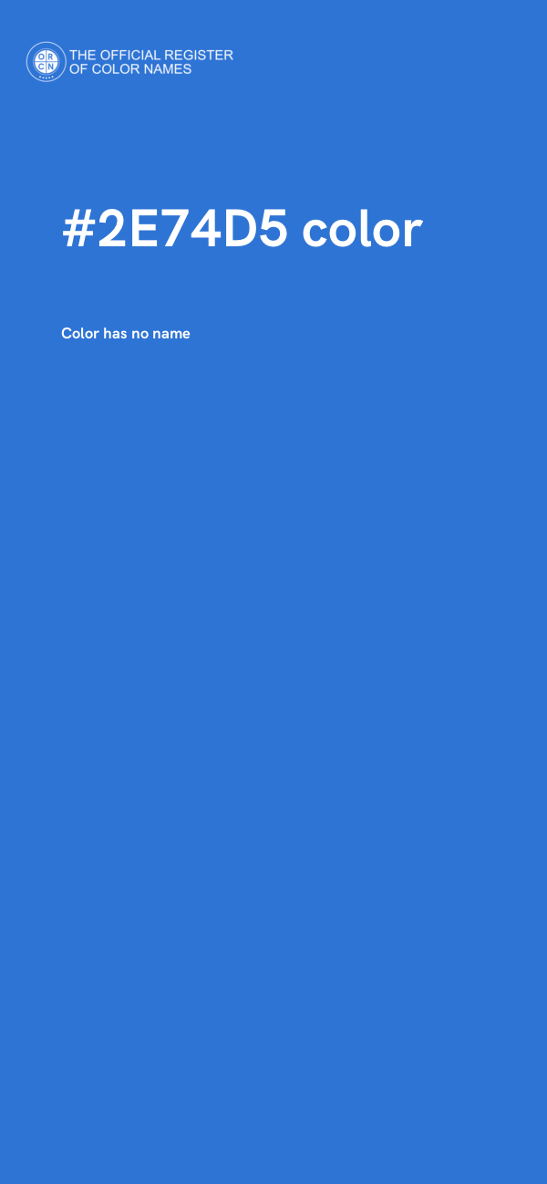 #2E74D5 color image
