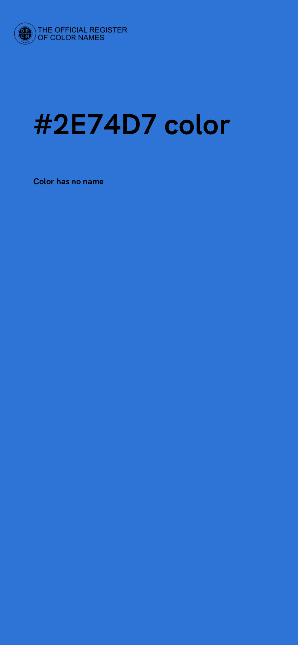 #2E74D7 color image