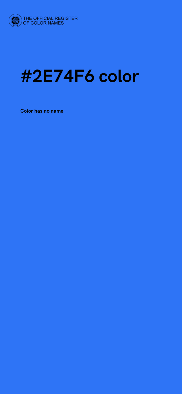 #2E74F6 color image