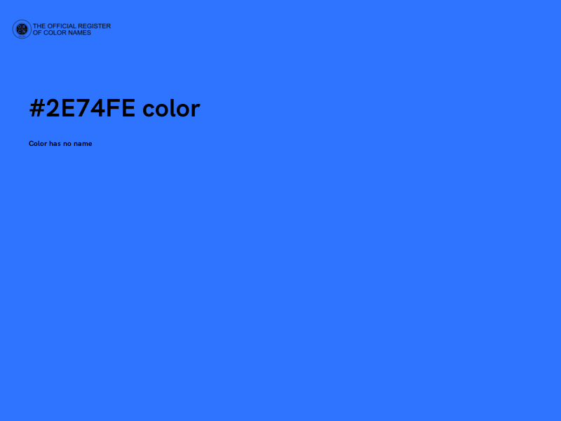 #2E74FE color image