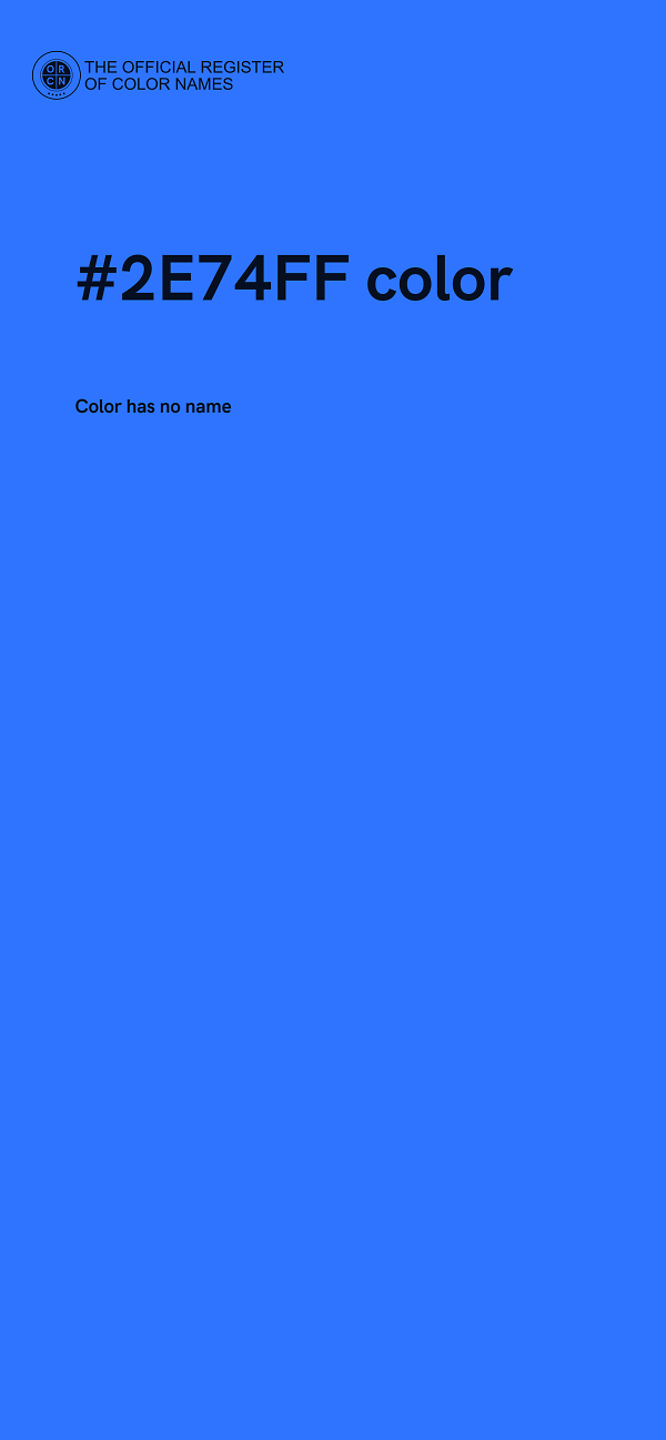#2E74FF color image