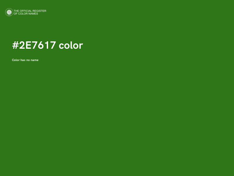 #2E7617 color image