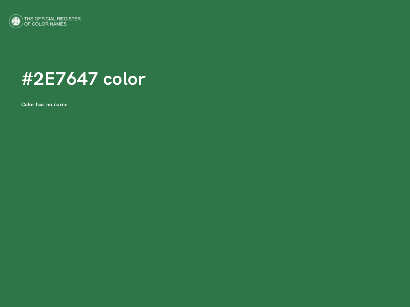 #2E7647 color image