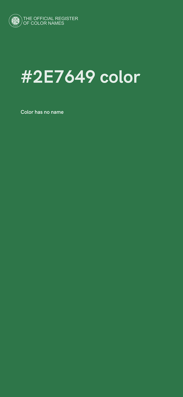 #2E7649 color image